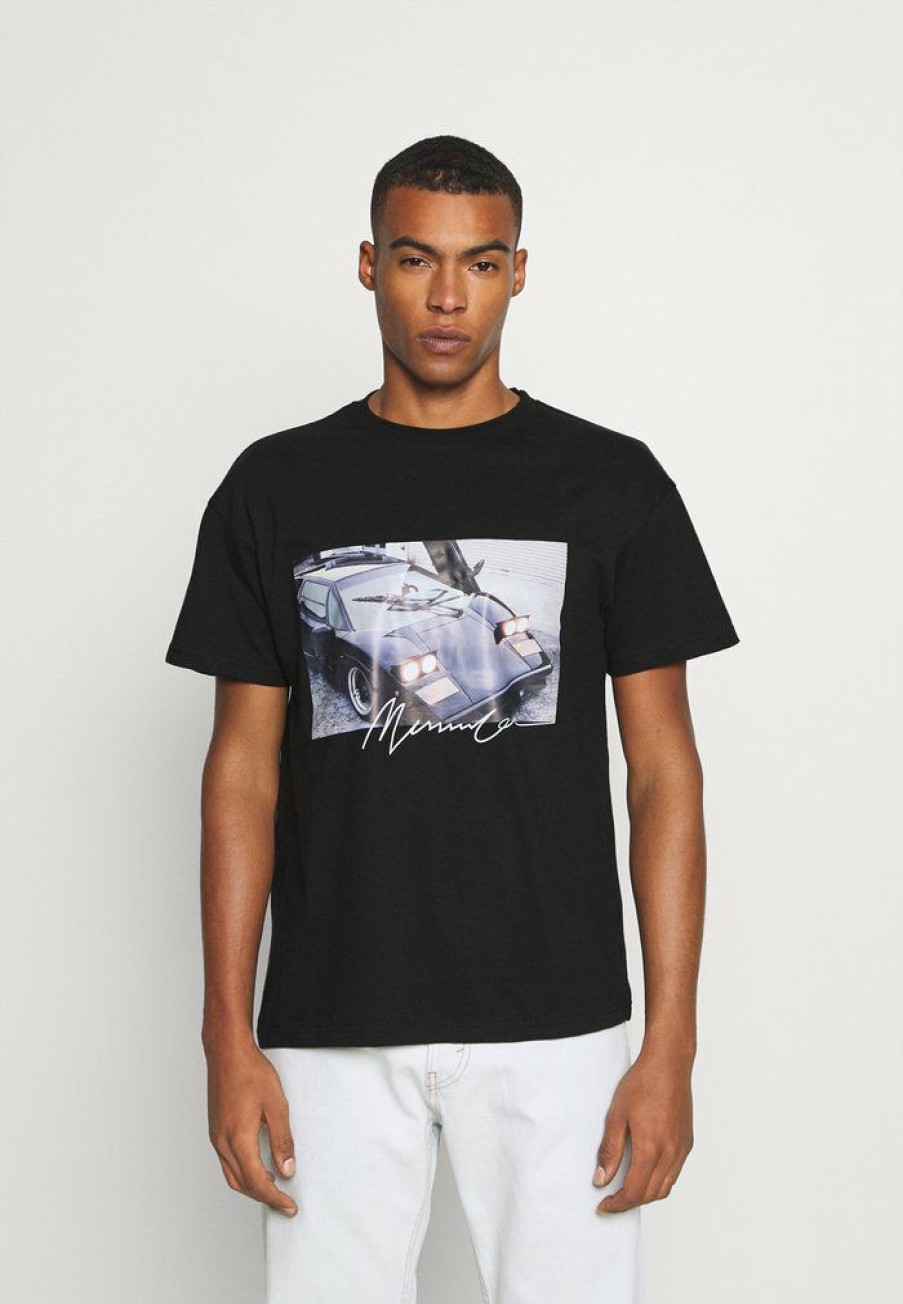 Clothing * | Mennace Season 21 Car Regular Print T-Shirt Black