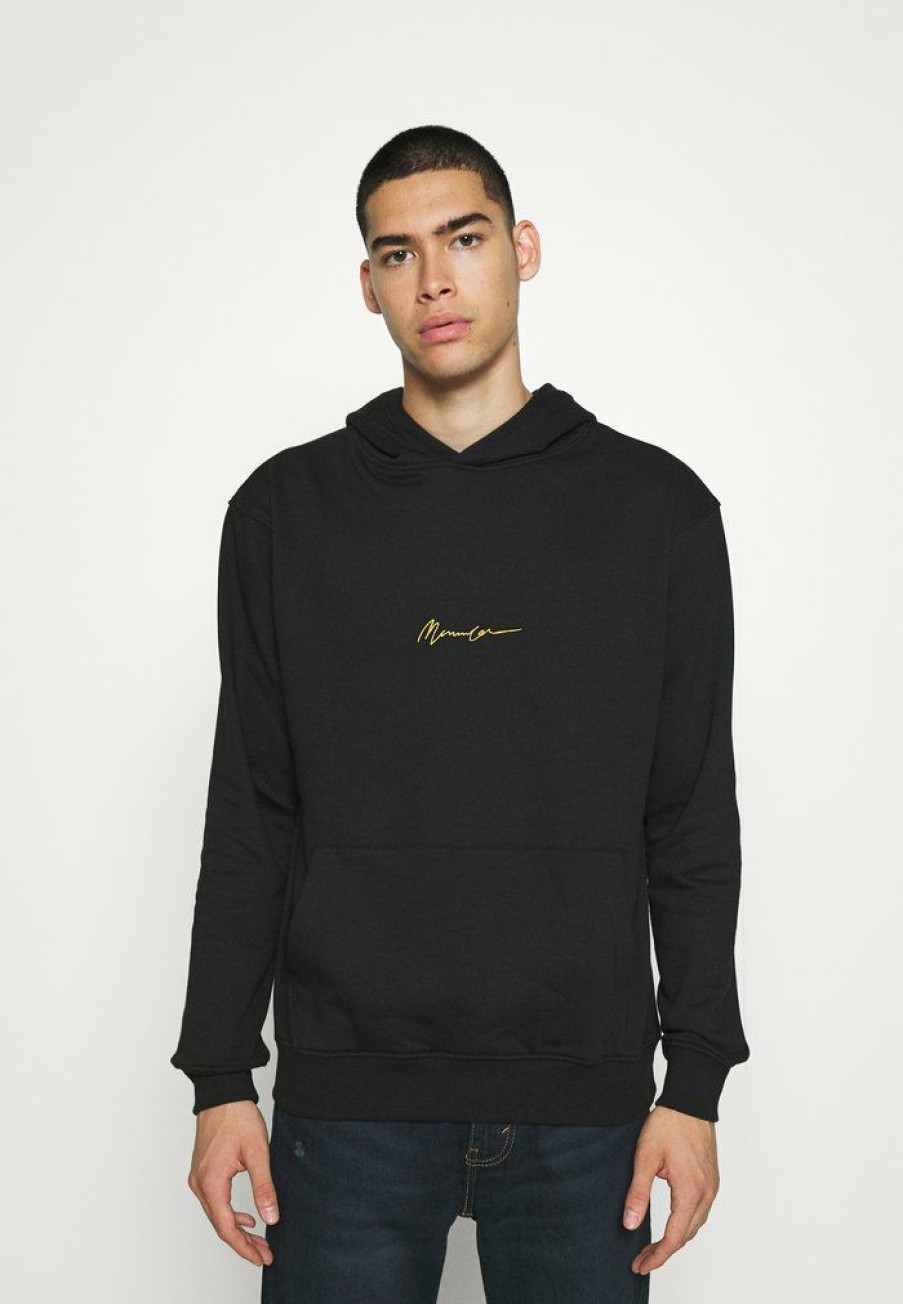 Clothing * | Mennace Essential Regular Overhead Hoody Unisex Sweatshirt Black