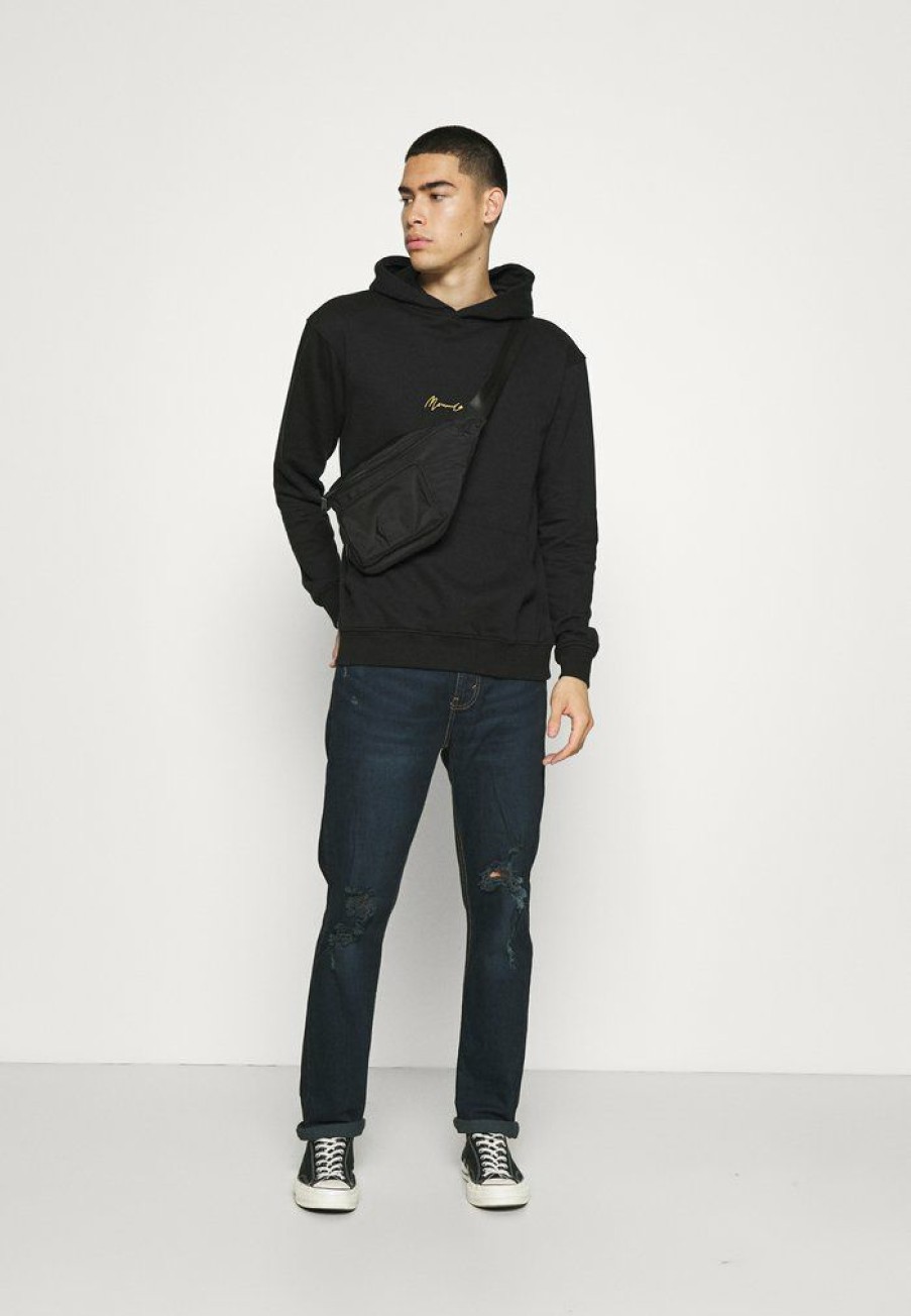 Clothing * | Mennace Essential Regular Overhead Hoody Unisex Sweatshirt Black