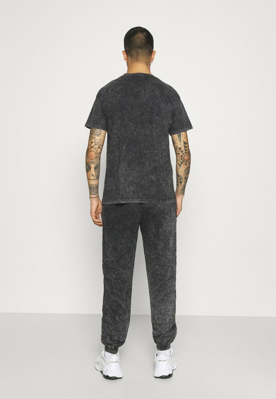 Shirt * | Mennace Rosebowl Bandana Regular Jogger Tracksuit Bottoms Black