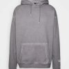 Clothing * | Mennace Reclaim Washed Hoodie Unisex Sweatshirt Charcoal