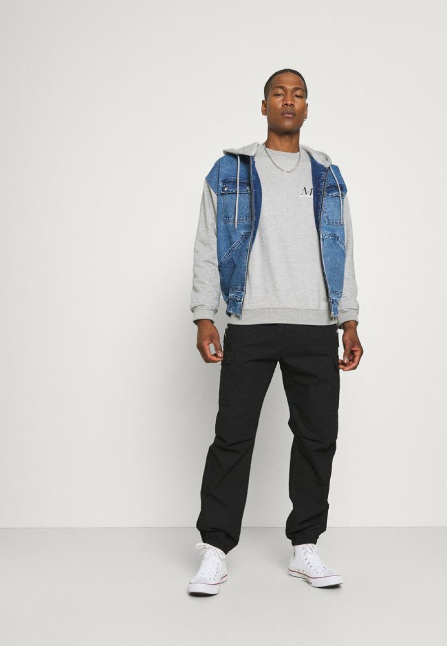 Clothing * | Mennace Oversized Jacket Denim Jacket Blue