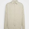 Clothing * | Mennace Padded Overshirt Light Jacket Stone