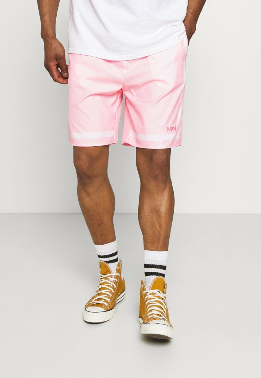 Shirt * | Mennace Contrast Stripe Shorts Pink