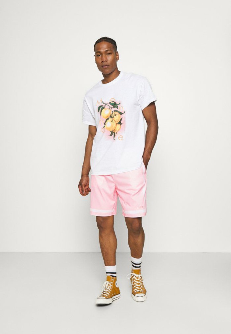 Shirt * | Mennace Contrast Stripe Shorts Pink