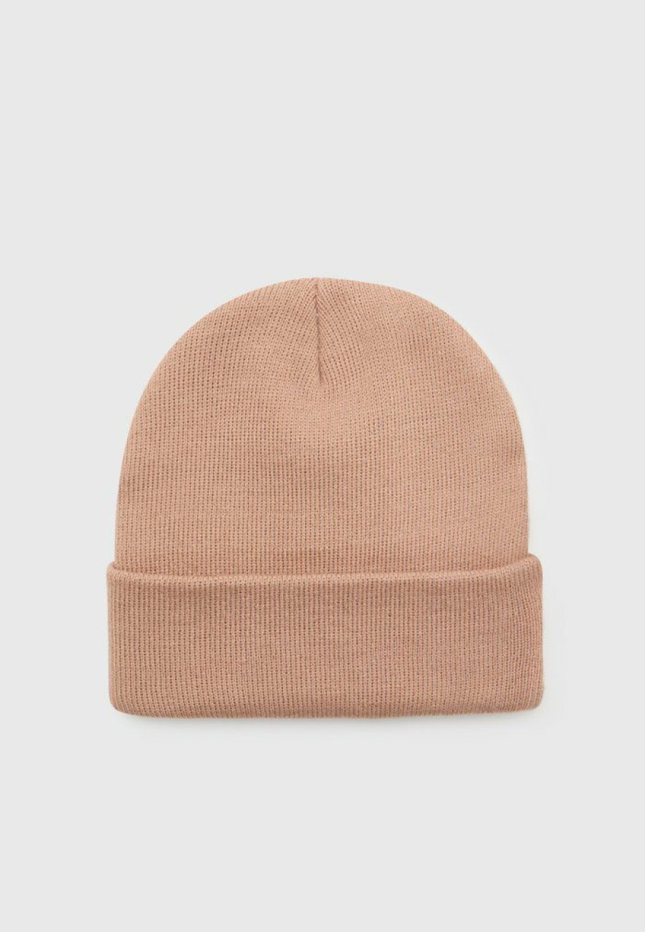 Accessoires * | Mennace Signature Beanie Unisex Beanie Beige