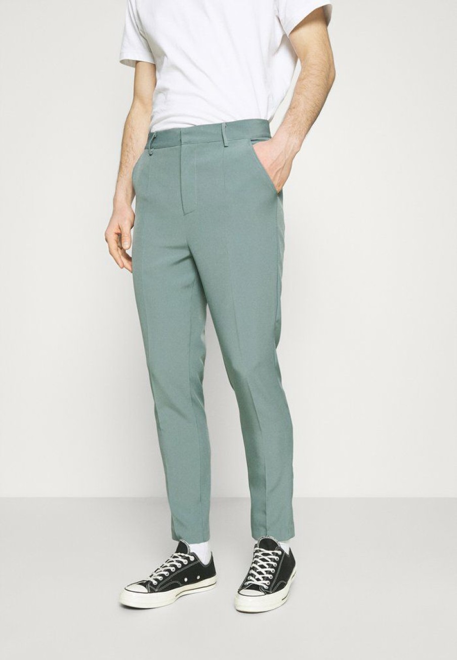 Shirt * | Mennace Aftermath Tapered Suit Trouser Trousers Light Blue