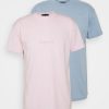 Clothing * | Mennace Essential Regular Unisex 2 Pack Basic T-Shirt Multi