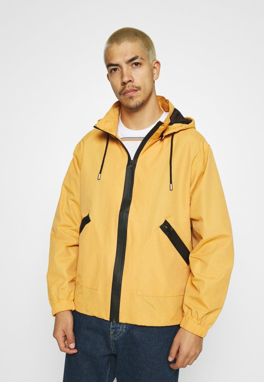 Clothing * | Mennace Washed Tech Jacket Summer Jacket Orange