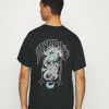 Clothing * | Mennace Havana Dragon Regular Print T-Shirt Black