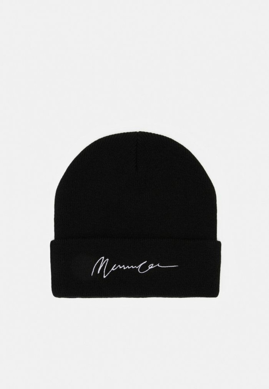 Accessoires * | Mennace Signature Beanie Beanie Black