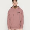 Clothing * | Mennace Waffle Texture Hoodie Unisex Hoodie Dusty Pink