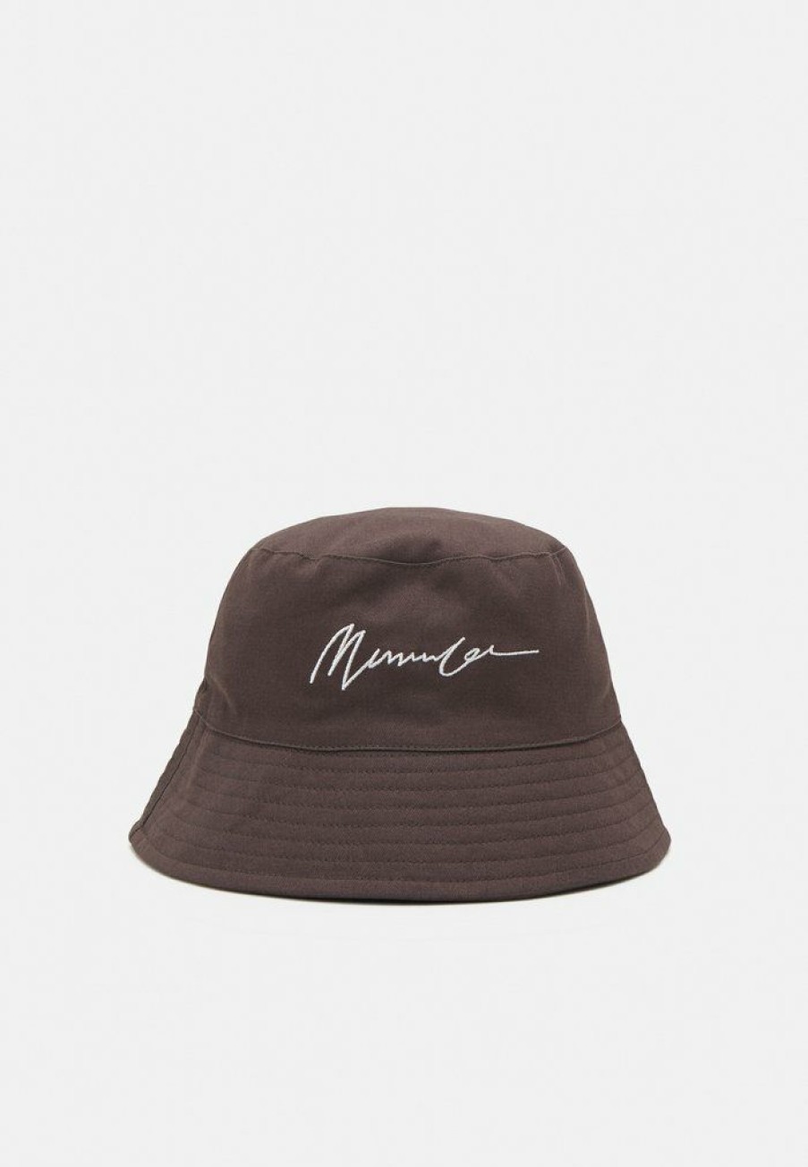 Accessoires * | Mennace Signature Bucket Hat Signature Unisex Hat Dark Grey