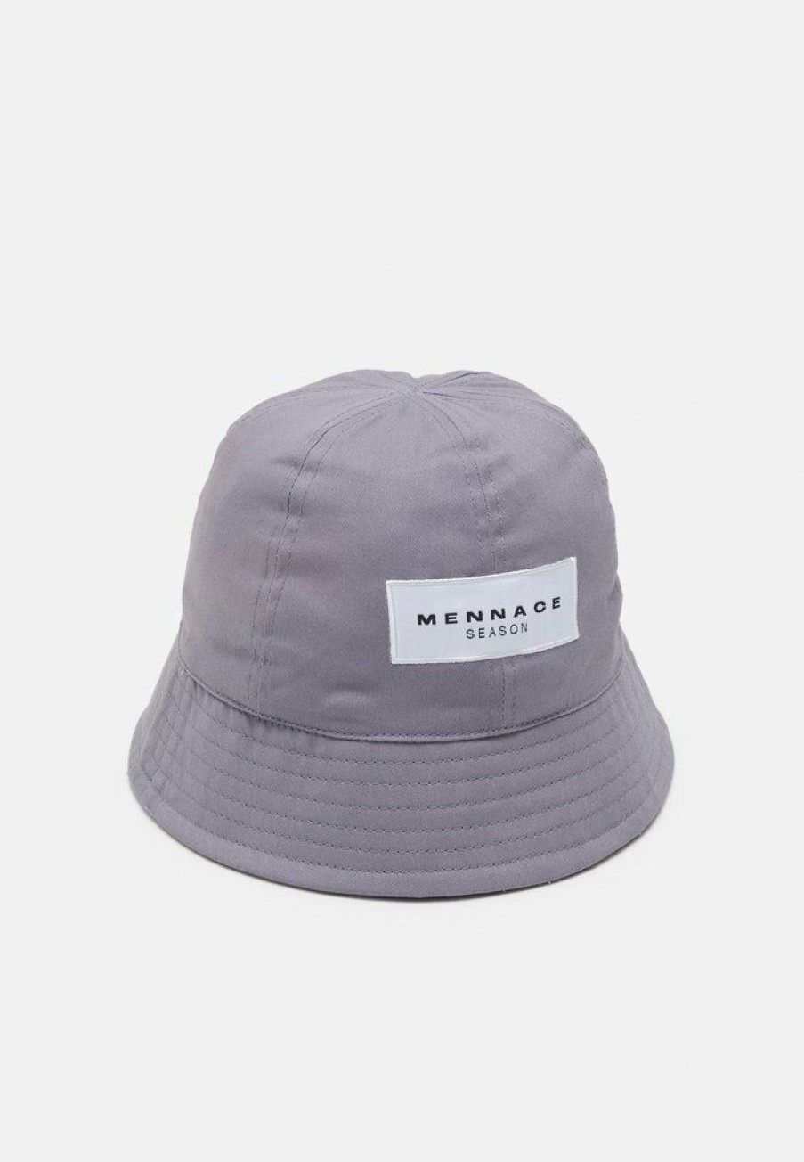 Accessoires * | Mennace Sundaze Sloped Bucket Hat Hat Grey