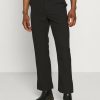 Shirt * | Mennace On The Run Straight Leg Tailored Trouser Trousers Black