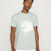 Clothing * | Mennace Sundaze Daisy Regular Unisex Print T-Shirt Green