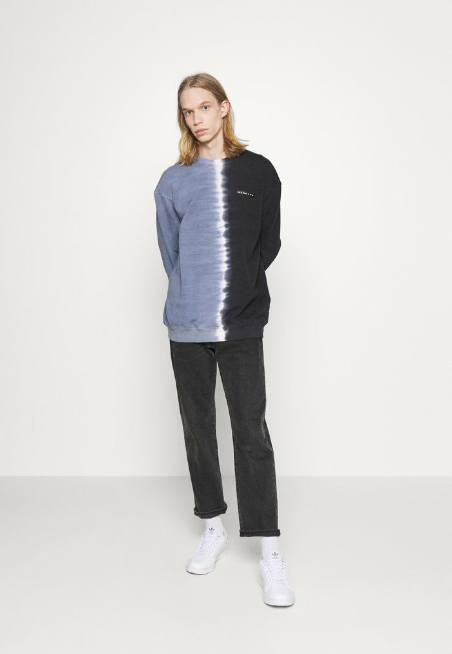 Clothing * | Mennace Split Dye Sweatshirt Grey