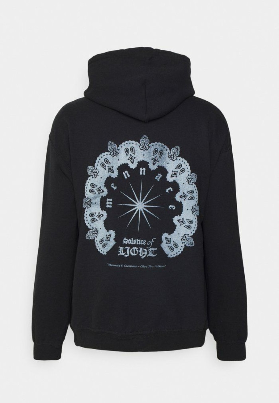 Clothing * | Mennace Solstice Of Light Hoodie Sweatshirt Washed Black