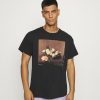 Clothing * | Mennace Rosebowl Basket Of Roses Print T-Shirt Washed Black