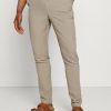 Shirt * | Mennace Crinkle Tapered Jogger Trousers Cream