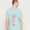 Clothing * | Mennace Havana Dragon Regular Print T-Shirt Blue