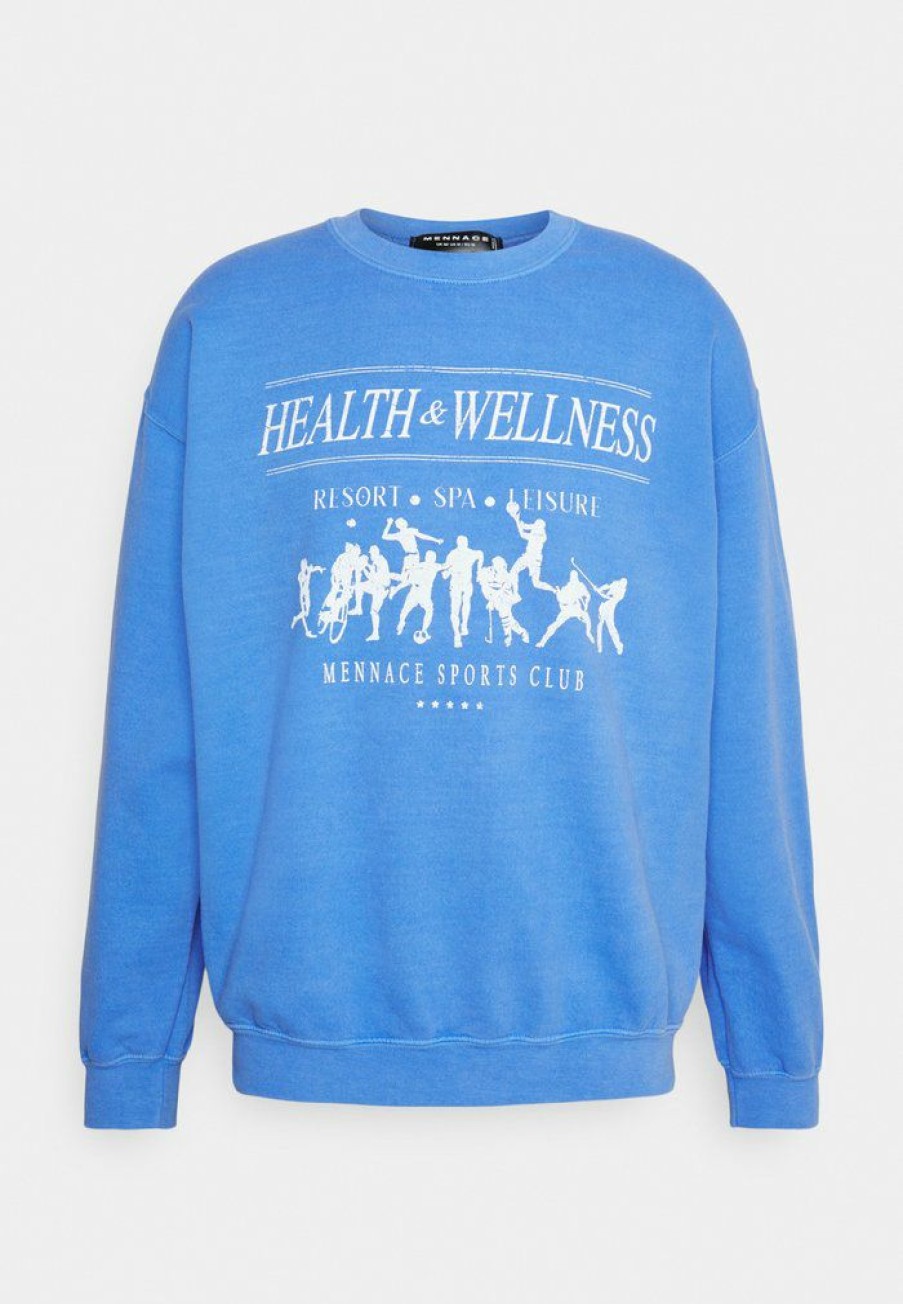 Clothing * | Mennace Health Wellness Sweatshirt Blue