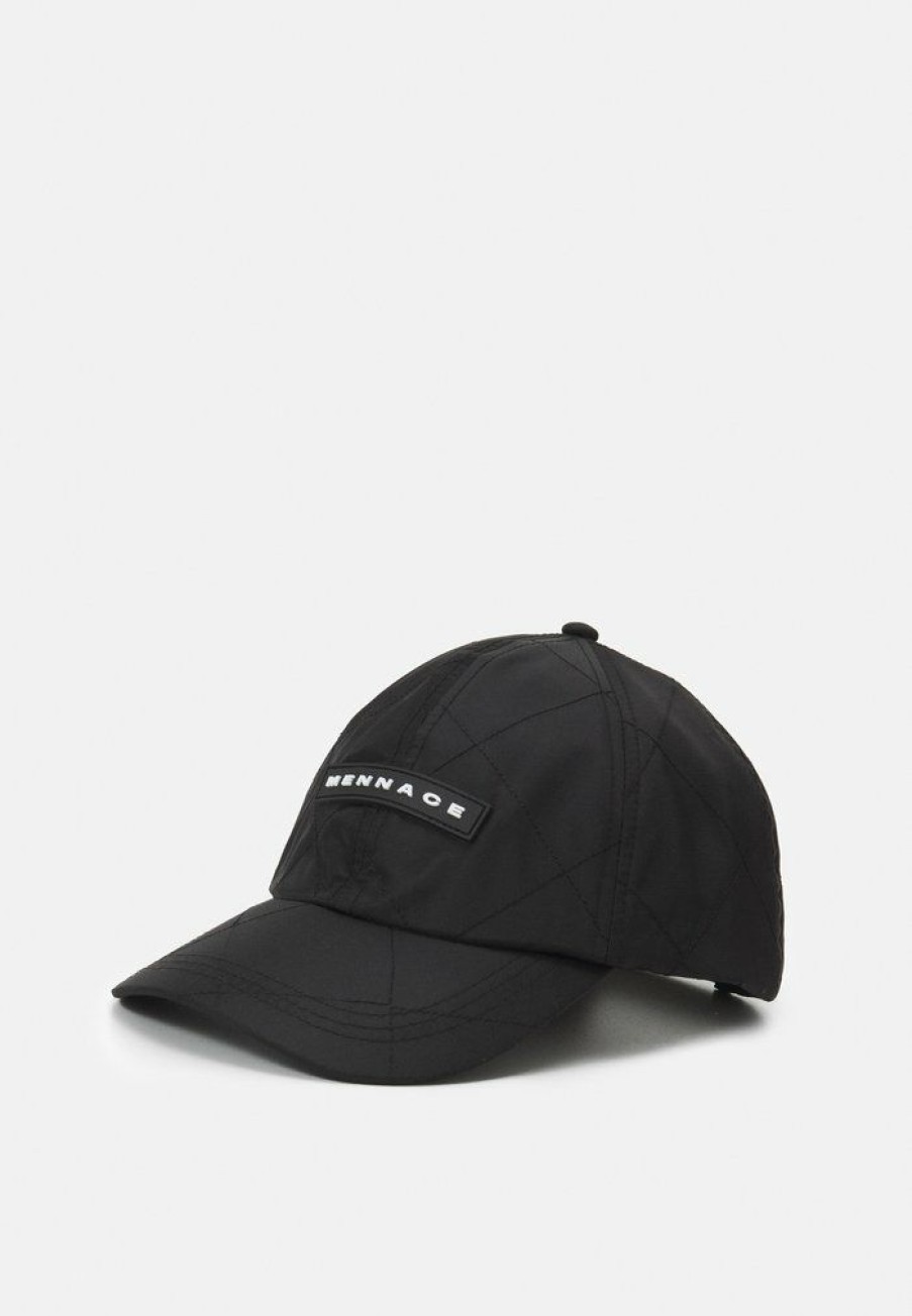 Accessoires * | Mennace Quilted Baseball Cap Black