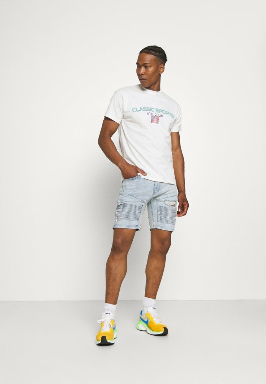 Clothing * | Mennace Classic Sport Print T-Shirt White