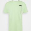 Clothing * | Mennace Aftermath Rubber Badge Regular Unisex Print T-Shirt Neon Green