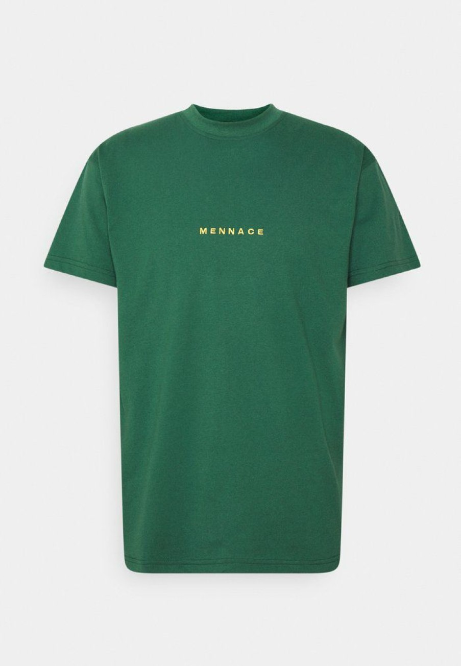 Clothing * | Mennace Essential Regular Unisex Print T-Shirt Green