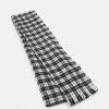 Accessoires * | Mennace Large Check Scarf Unisex Scarf Multi