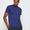 Clothing * | Mennace Essential Regular Unisex Print T-Shirt Blue