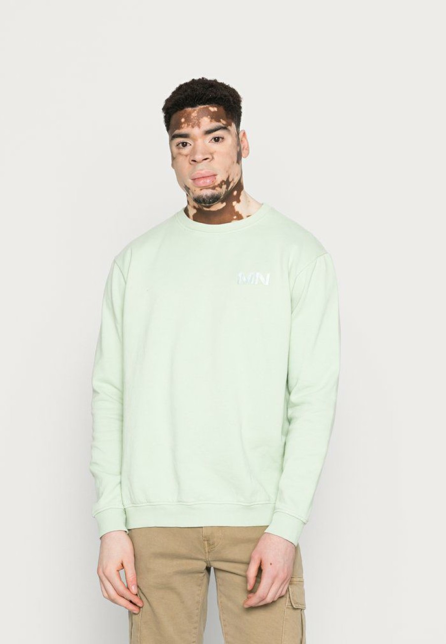 Clothing * | Mennace Unisex Washed Regular Sweatshirt Light Green