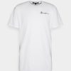 Clothing * | Mennace Essential Regular Unisex Print T-Shirt White