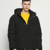 Clothing * | Mennace Hennessey Oversized Hooded Puffer Jacket Winter Jacket Black