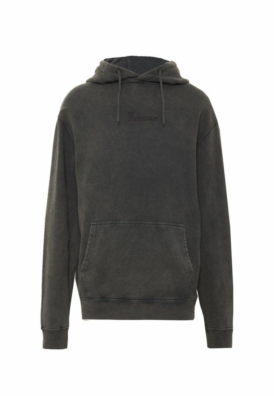 Clothing * | Mennace Washed Primary Hoodie Black