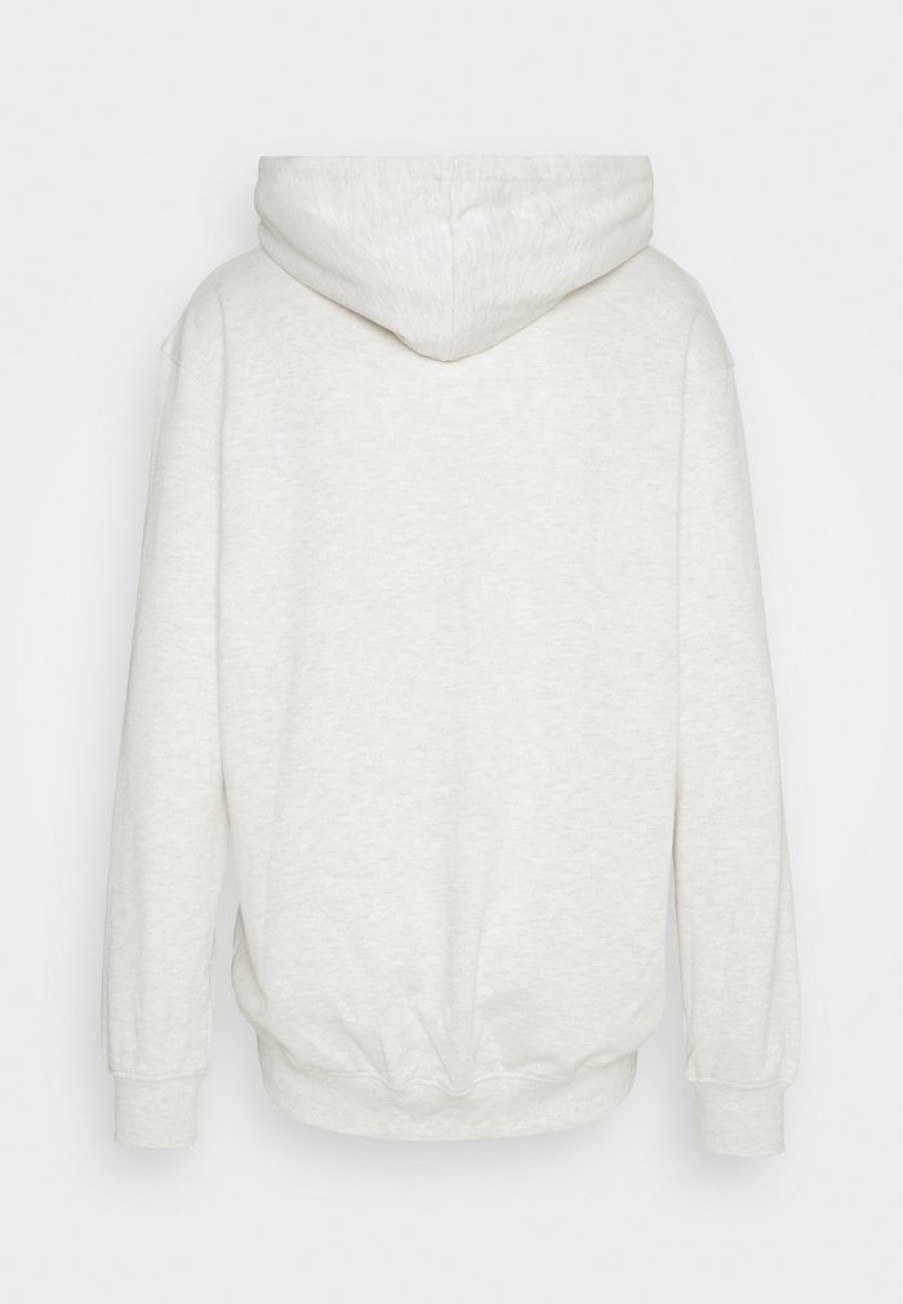 Clothing * | Mennace Essential Hoodie Unisex Zip-Up Sweatshirt Light Grey