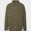 Clothing * | Mennace Padded Overshirt Light Jacket Green