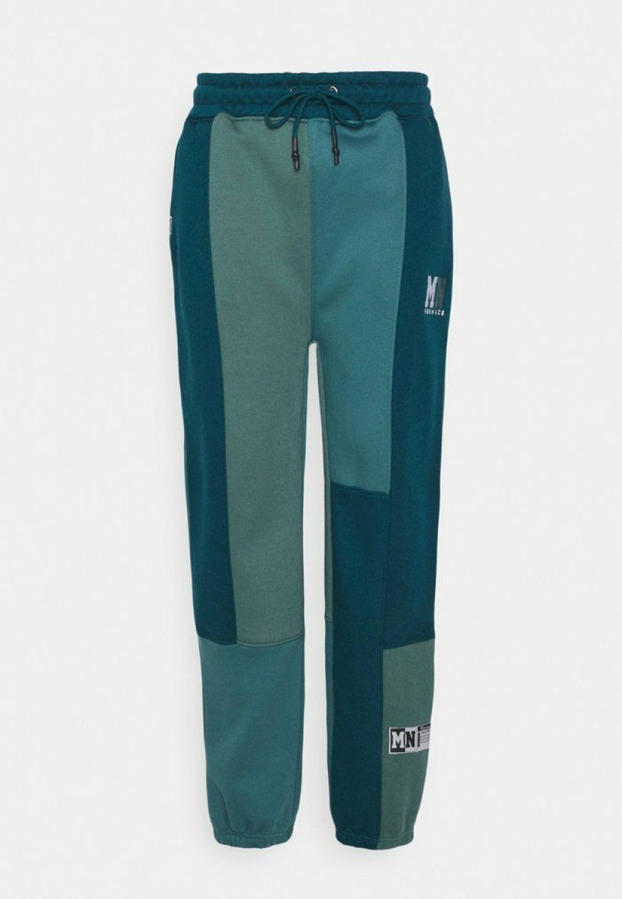 Shirt * | Mennace Patchwork Jogger Tracksuit Bottoms Green