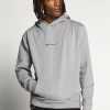 Clothing * | Mennace Essential Regular Overhead Hoody With Signature Hoodie Slate Grey