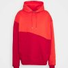 Clothing * | Mennace Wavy Seam Hoodie Unisex Hoodie Red