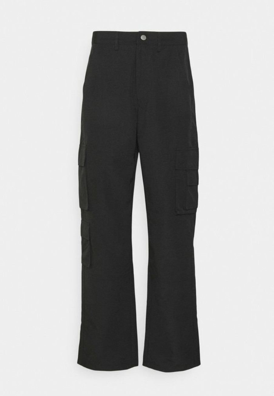 Shirt * | Mennace Loose Trouser Cargo Trousers Black