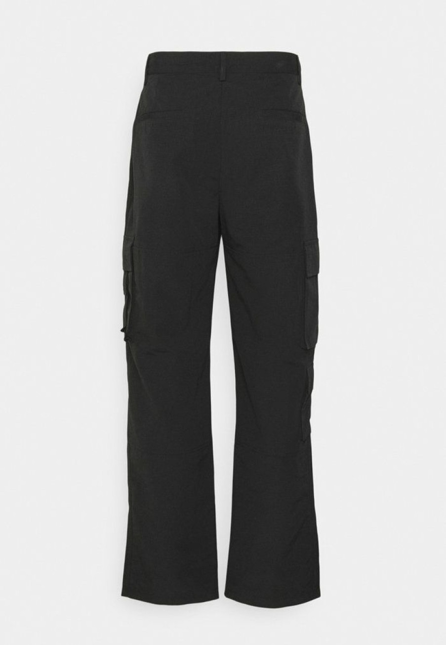 Shirt * | Mennace Loose Trouser Cargo Trousers Black