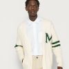 Clothing * | Mennace Cable Varsity Cardgian Cardigan White