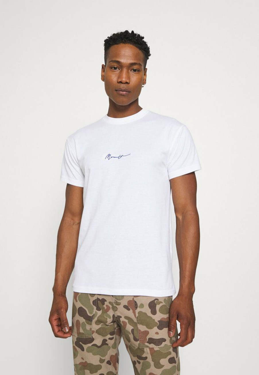 Clothing * | Mennace Essential Regular Basic Tee Basic T-Shirt White