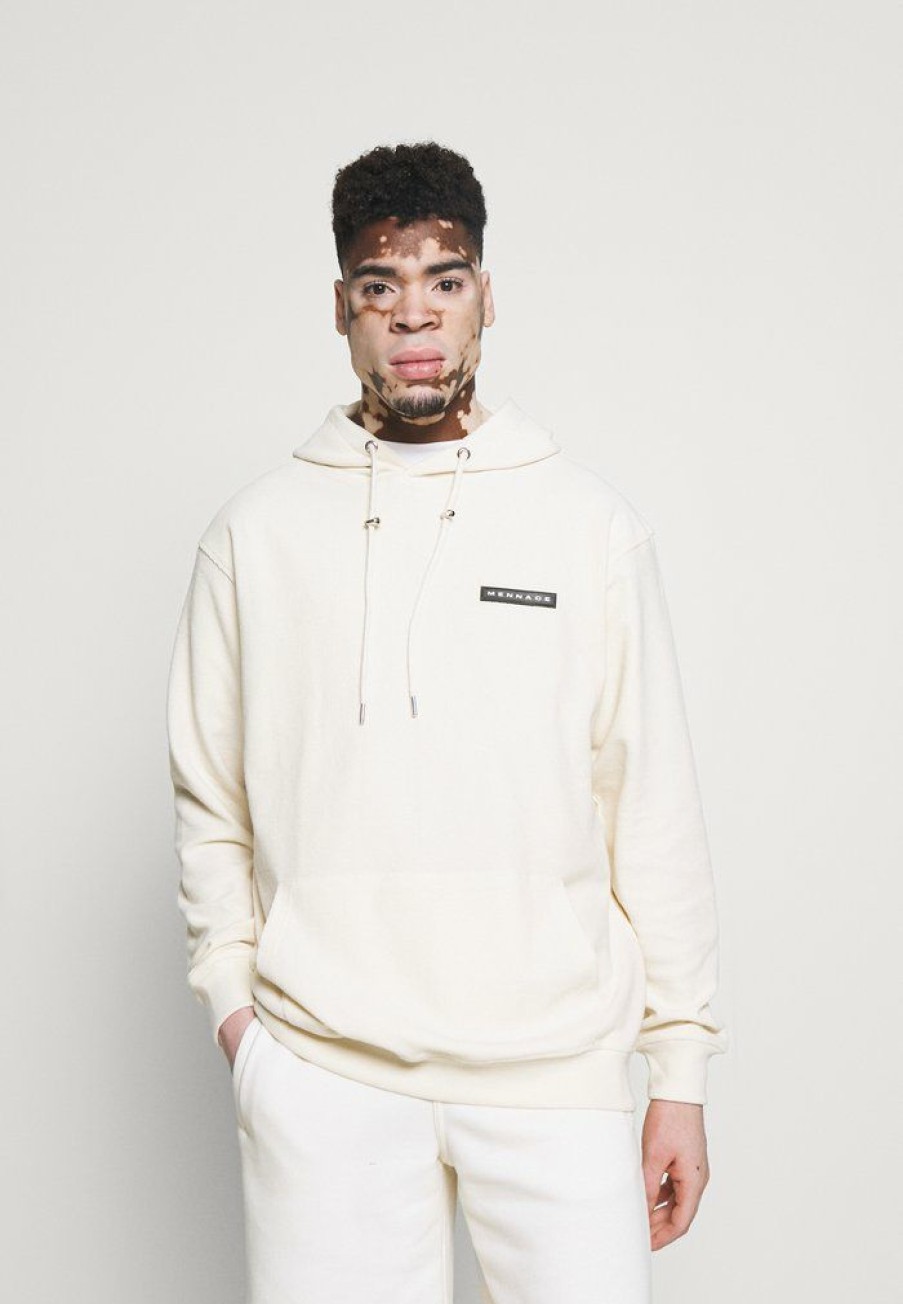 Clothing * | Mennace Waffle Regular Hoodie Sweatshirt Off White