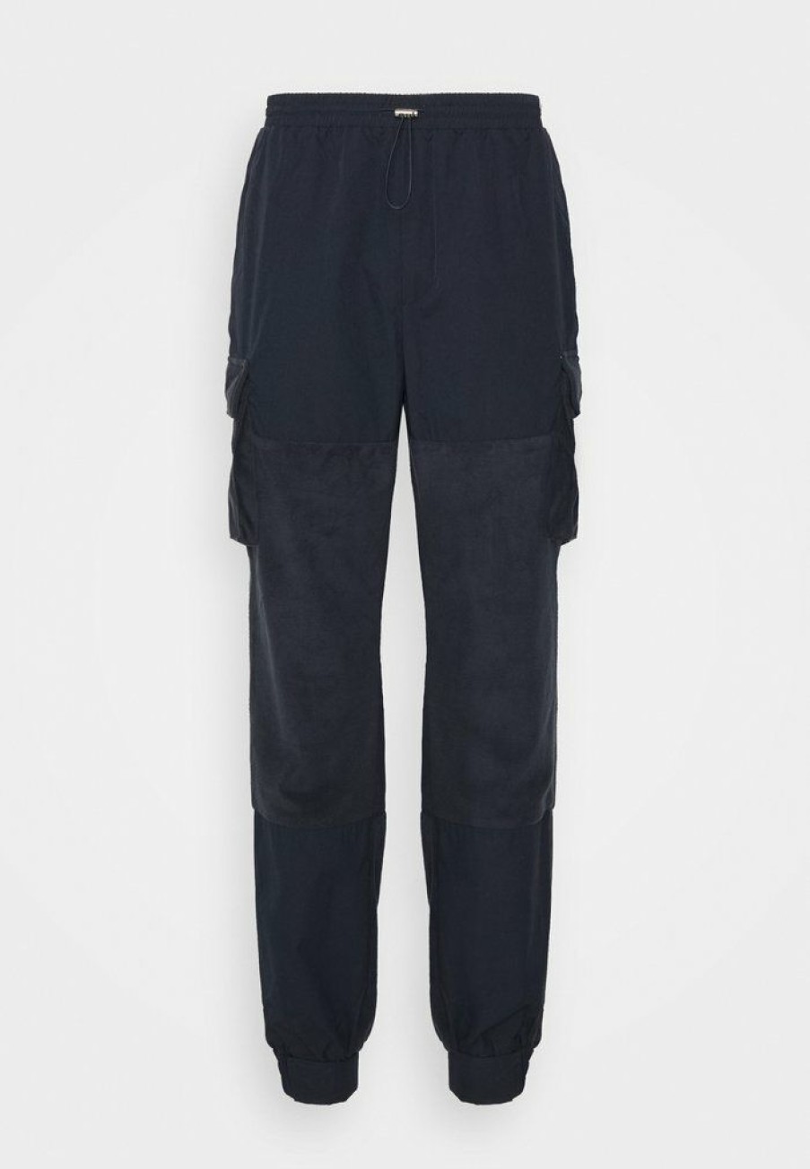 Shirt * | Mennace Contrast Trouser Cargo Trousers Navy