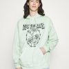 Clothing * | Mennace Tattoo Hoodie Sweatshirt Light Green