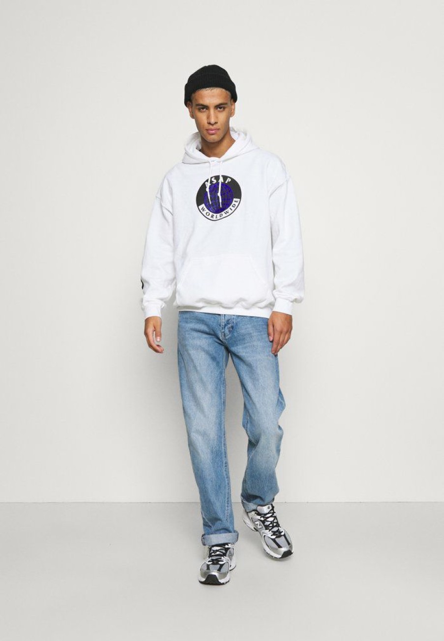 Clothing * | Mennace Worldwide Globe Hoodie Hoodie White