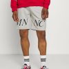 Shirt * | Mennace Courtside Regular Shorts Light Grey